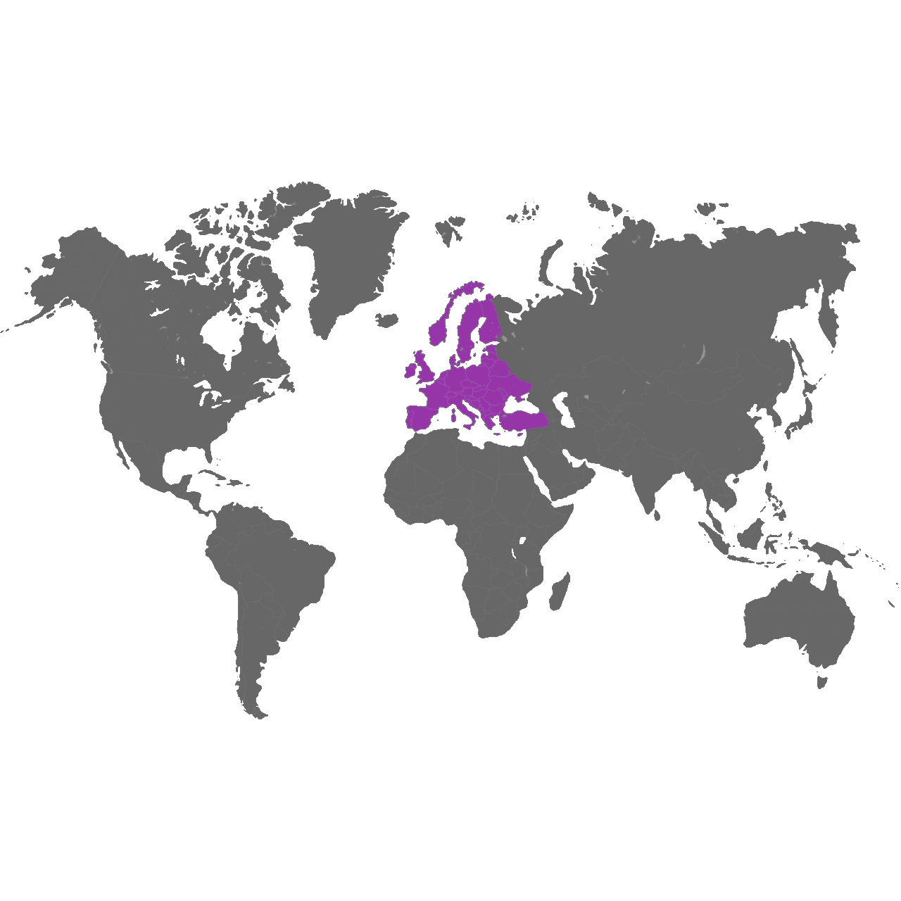 Map Image of Europe and UK Regions for i4T Global Licence Holders