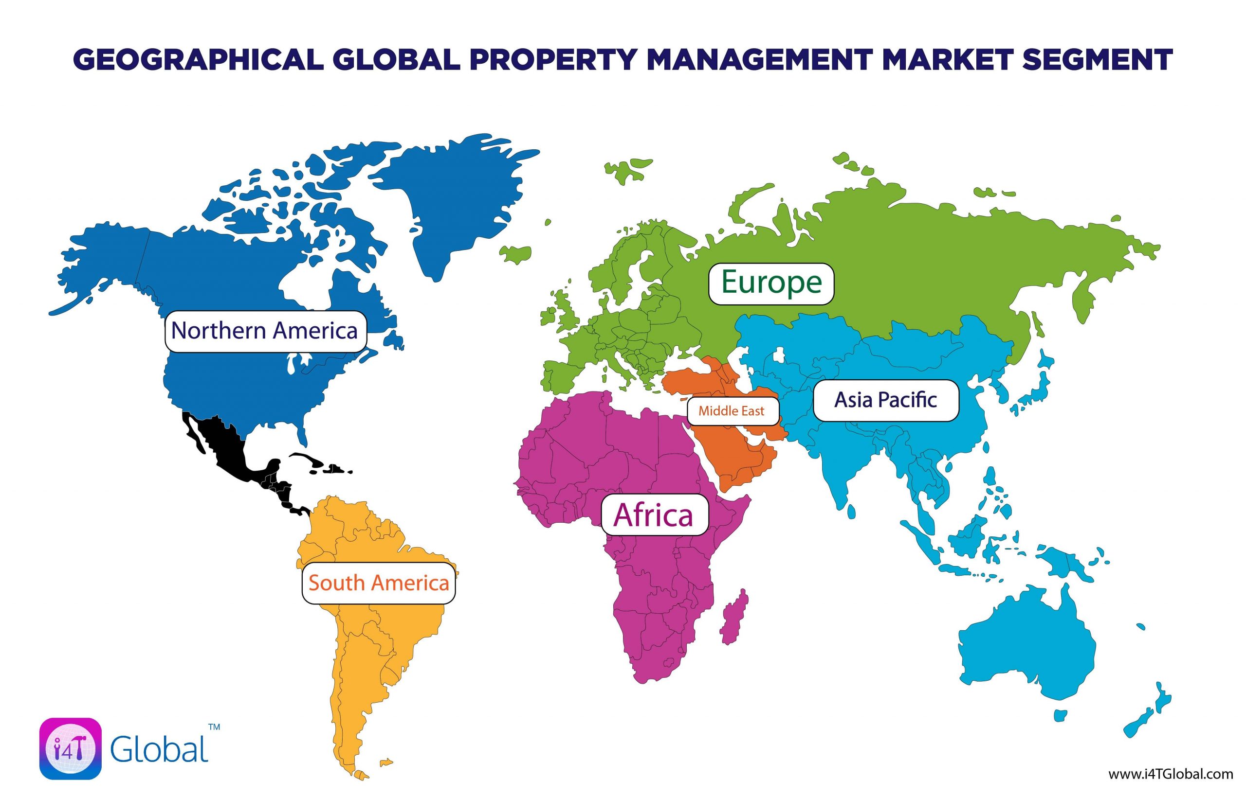 Geographical global property management market segment - i4T Global